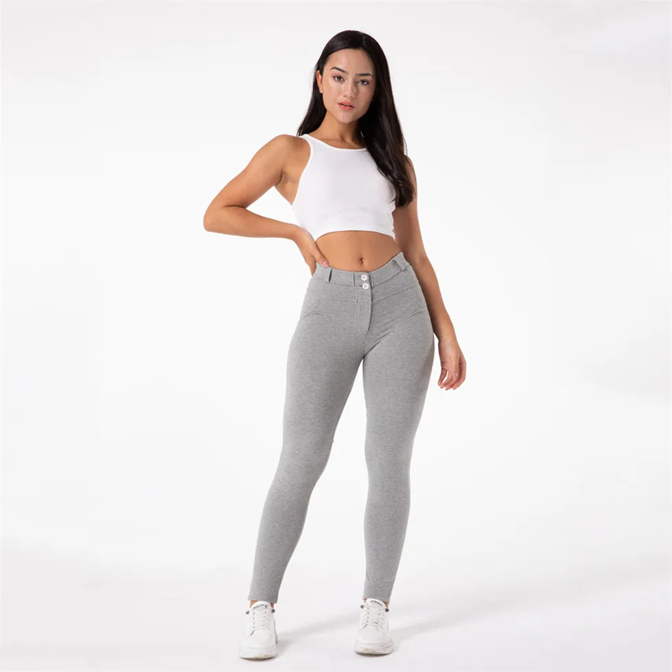 Shascullfites Melody Gray Workout Leggings Elastic Fashion Legging for Fitness Jogger Mujer Stretch Booty Push Up Leggins