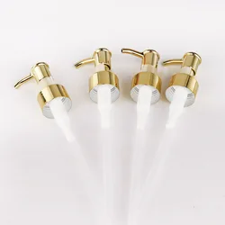 50Pcs Golden Press Lotion Pump Cosmetic Shampoo Bath Supplies Lid 24/410 PET Plastic Bottle Caps Cover