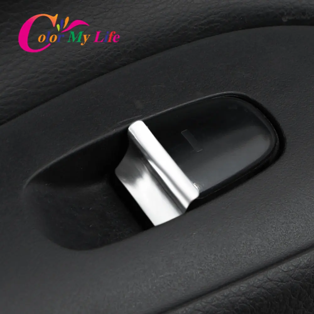 Color My Life Car Door Window Lifter Sequins Trim ABS Chrome for Nissan X-Trail T32 Qashqai J11 Altima Teana Maxima Stickers