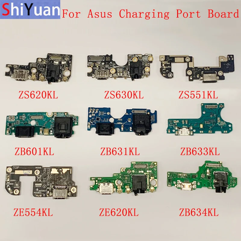 

USB Charging Connector Board Flex Cable For Asus Zenfone ZS620KL ZS630KL ZS551KL ZB601KL ZB631KL ZB633KL ZE544KL ZE620KL ZB634KL