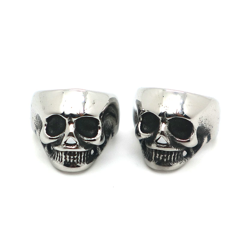 Unisex 316L Stainless Steel Cool Skull Clip Earrings Newest