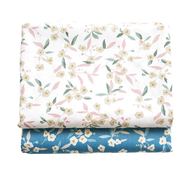 160x50cm Early Summer Printed Small Floral Vintage Pure Cotton Fabric Making Bed Sheet Clothing Cloth