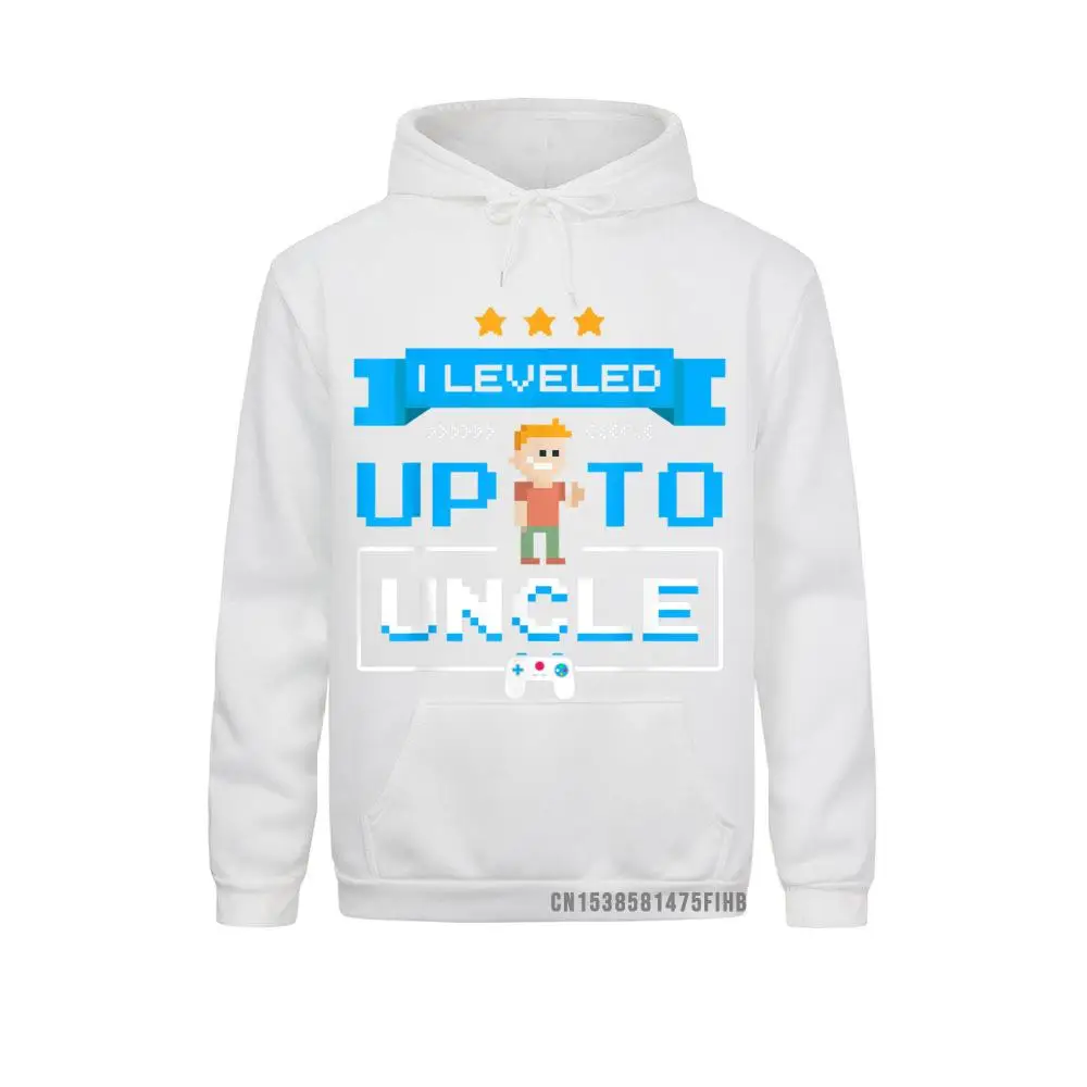 Uncle Gamer Gifts Leveled Up To Uncle Pregnancy Announcement Hoodie Novelty Hoodies Women's Sweatshirts Custom Winter