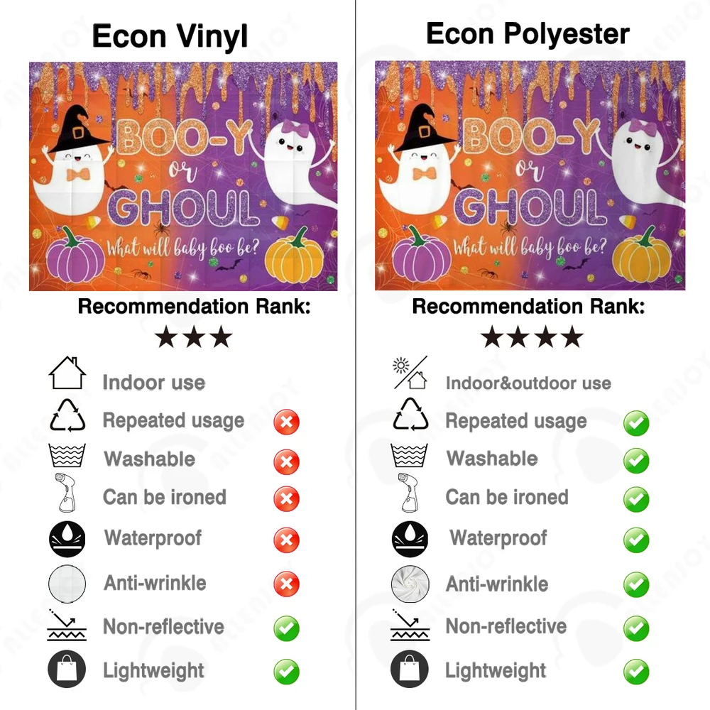Allenjoy-Fondo de Halloween para mujer, telón con diseño de Booy o Ghoul, con purpurina púrpura, naranja y purpurina, Photozone