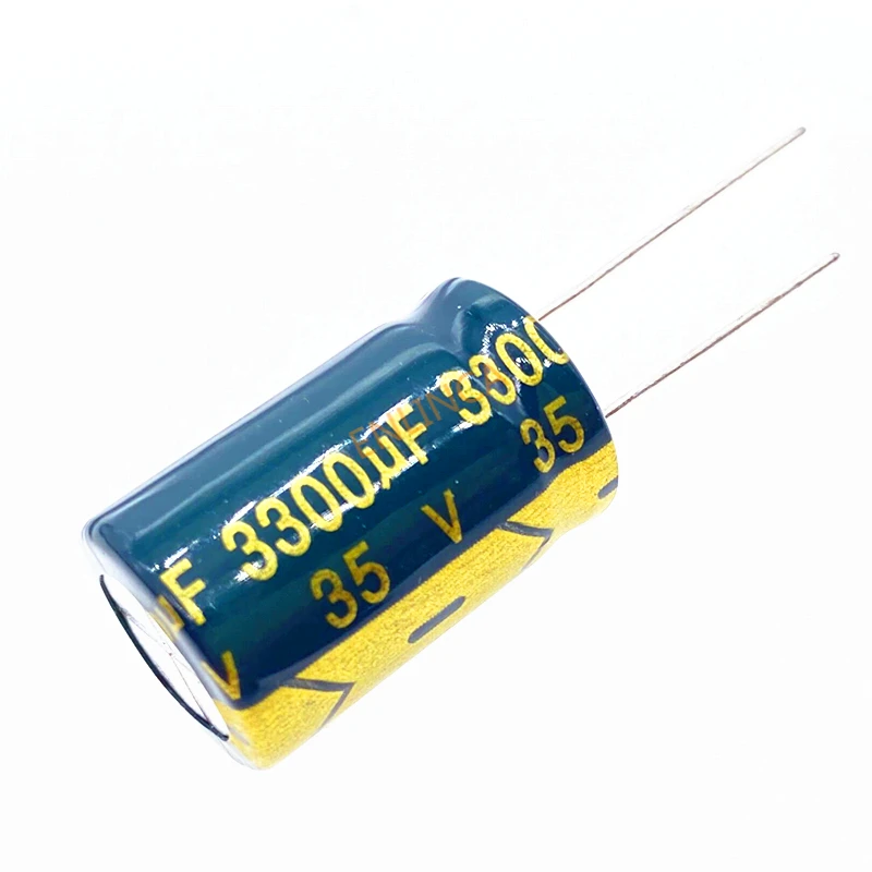 

4pcs/lot Low ESR/Impedance High Frequency 35v 3300UF Aluminum Electrolytic Capacitor Size 16*25 3300UF35V 20%