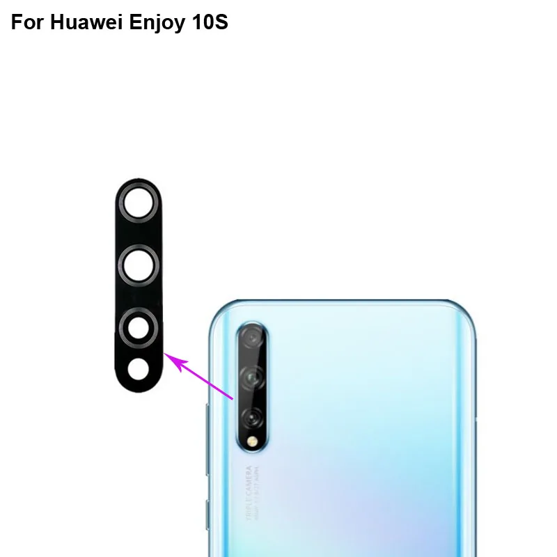 High quality For Huawei Enjoy 10S AQM-AL00 Back Rear Camera Glass Lens test good For Huawei Enjoy 10 S Replacement Enjoy10S