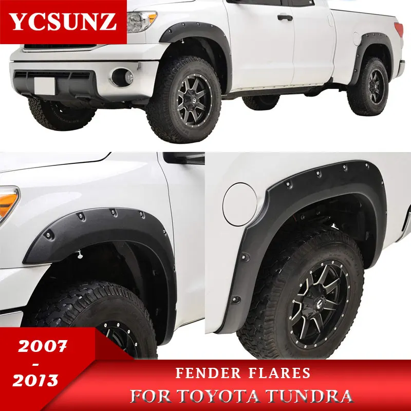 

Fender Flares Wheel Arch For Toyota Tundra 2007 2008 2009 2010 2011 2012 2013 Double Cabin With Bolt