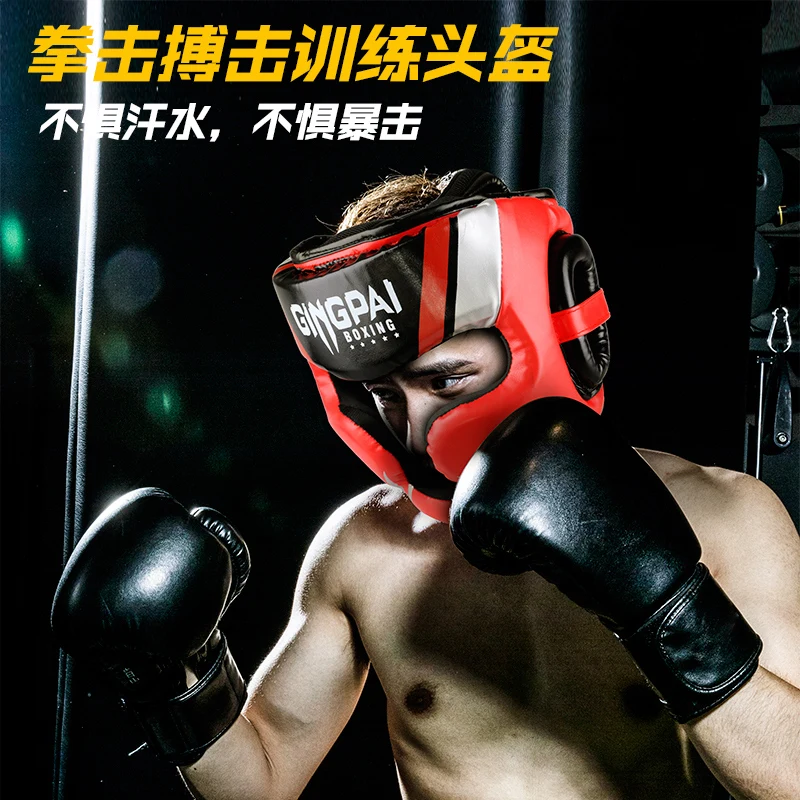 BNPRO S/M/L Kids Youth/Adults Women Men Boxing Helmets MMA Muay Thai Headgear Sanda Karate Taekwondo Head Gear Protector DEO