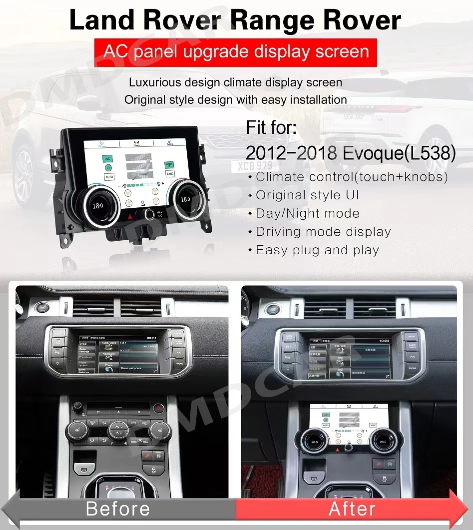 AC Panel Display Screen Air Conditioning Control For Land Rover Range Rover Evoque LRX L538 2012-2019 LCD Climate Board