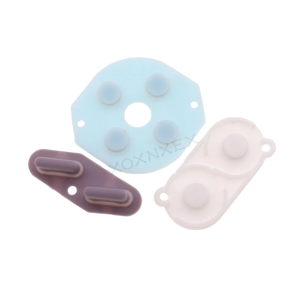 1 مجموعة أزرار موصلة مطاطية وسادة B D لـ GameBoy Classic GB GBA GBC GBP GBA SP سيليكون بدء اختيار أجزاء إصلاح لوحة المفاتيح