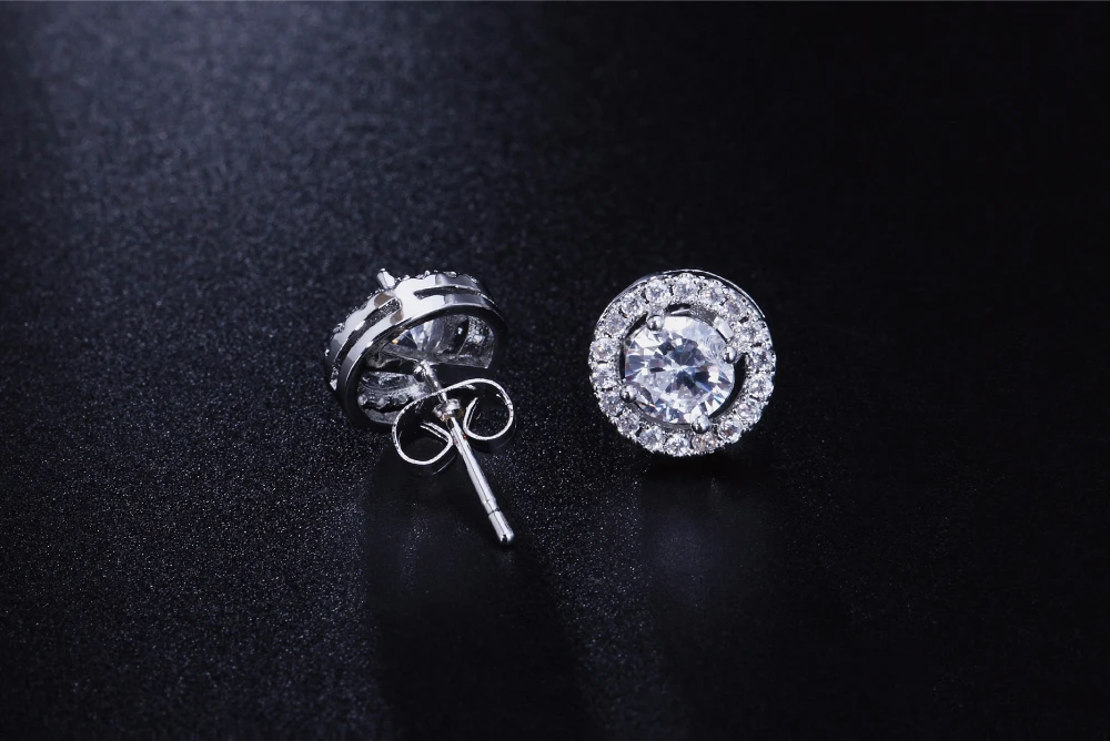 Shiny Ästhetischen Stud Ohrring Für Frauen Neue Jahr Geschenk Piercing Wunderschöne CZ Zirkon frauen Earing Modeschmuck Zubehör E082 – Detail 19