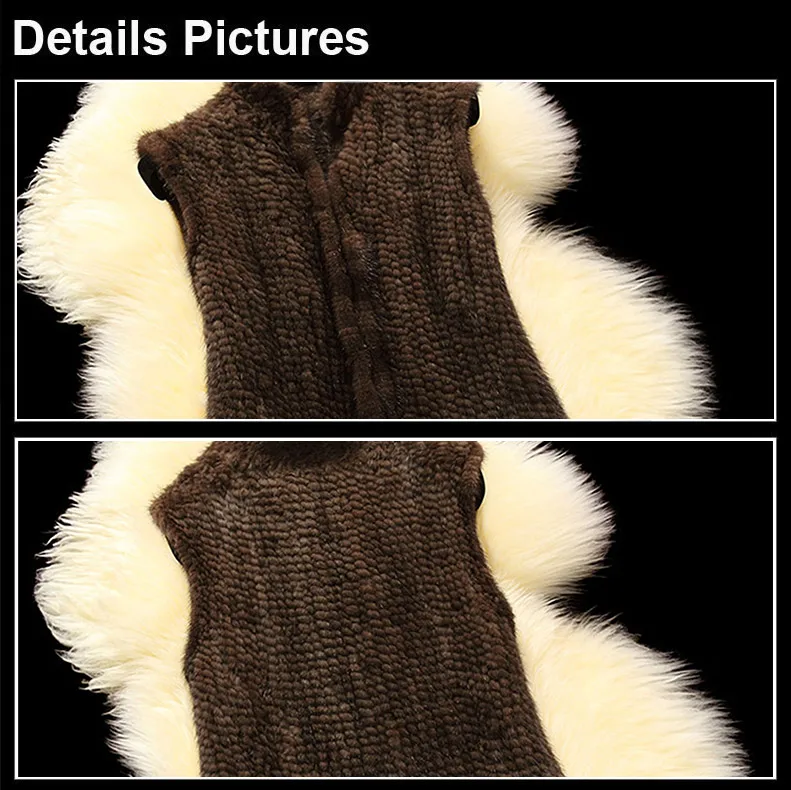 Women Vest Knitted Mink Fur Vest Real Fur Vest Female Custom Made Different Length Fur Story FS16208