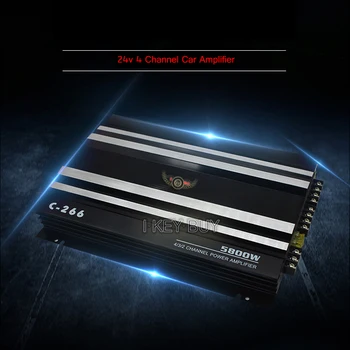 4 Channel High Super Powerful Class AB Audio Amplifier 24V 5800W Best Quality Stereo Car Acoustic Amplifiers Booster