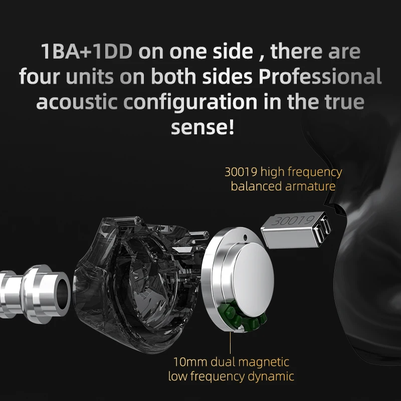 KZ Z3 TWS Bluetooth-Tai Nghe Dùng Loại-C Box Sạc Không Dây HIFI Điều Khiển Cảm Ứng Loại Bỏ Tiếng Ồn Tai Nghe Nhét Tai Tai Nghe