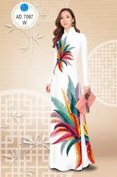 tailored aodai vietnam clothing cheongsam aodai vietnam dress vietnamese traditionally dress long sleeves cheongsam dress 2 pcs