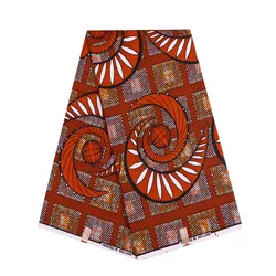 Ankara Guaranteed Wax Printed Fabric Veritable Guarantee Real Wax Brown Print African Fabric