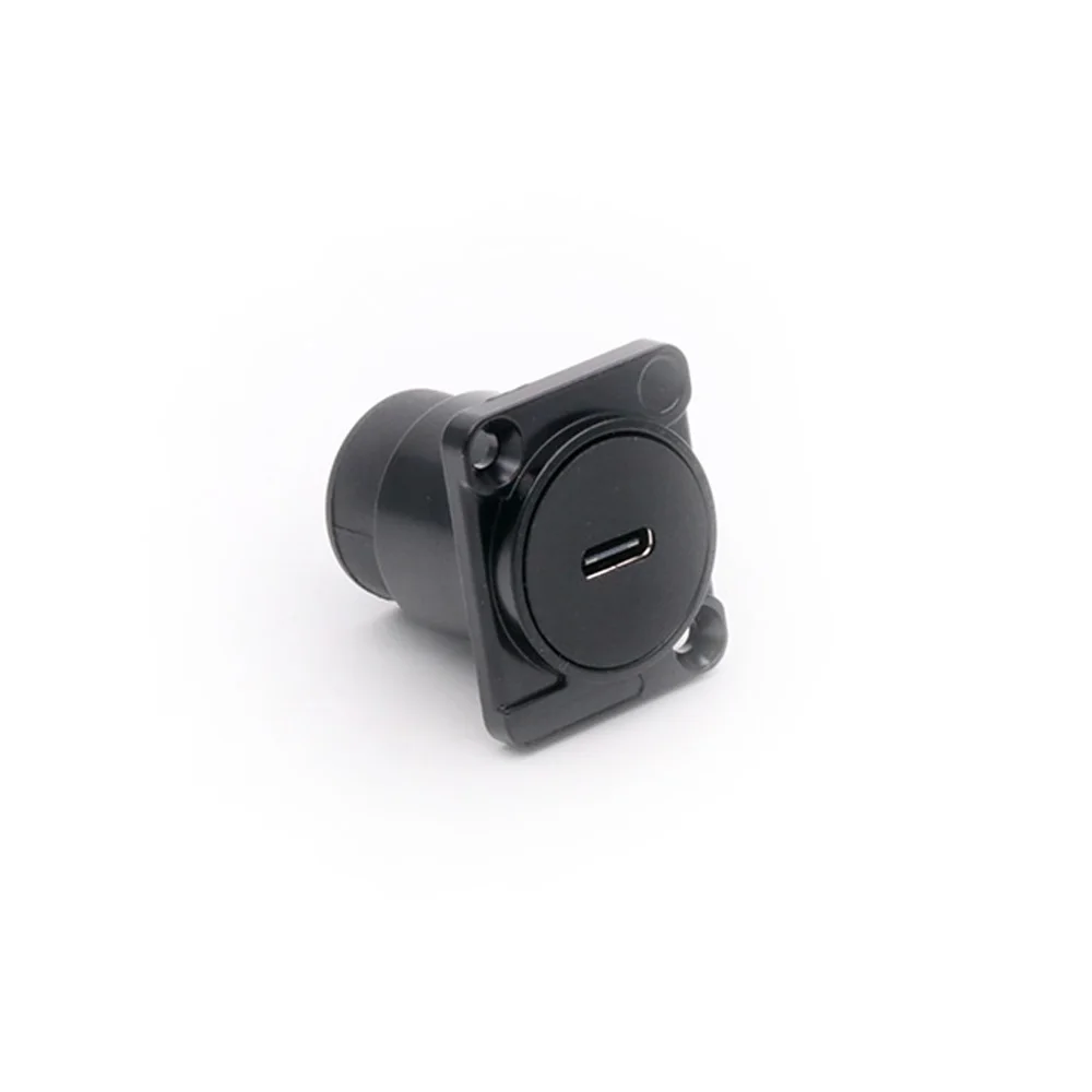 Connecteur femelle USB3.0 Câble réseau Prise droite Convertisseur de montage sur panneau 1PC TYPE-C d'amarrage