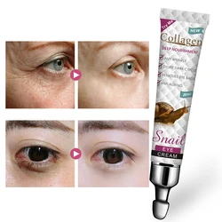 Crema per gli occhi di lumaca nutriente pelle secca dissolvenza linee sottili illumina gli occhi crema al collagene rimuovi occhiaie borse per gli occhi cura della pelle Eye Bal