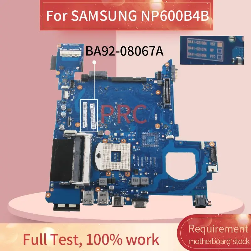 

BA92-08067A Laptop motherboard For SAMSUNG NP200B4B NP400B4B NP600B4B Notebook Mainboard BA41-01612A SLJ8A DDR3