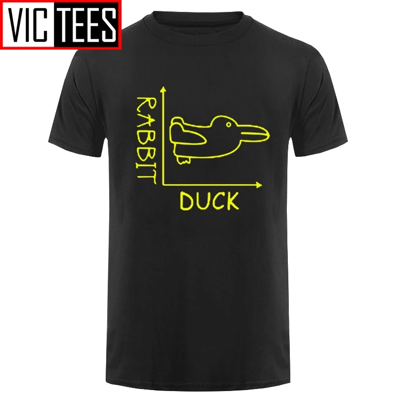 Men Brain Teaser Duck Rabbit Fun Math T Shirt Father's Day Present Birthday Gift For Him Daddy Father Boys Kids Children T-Shirt