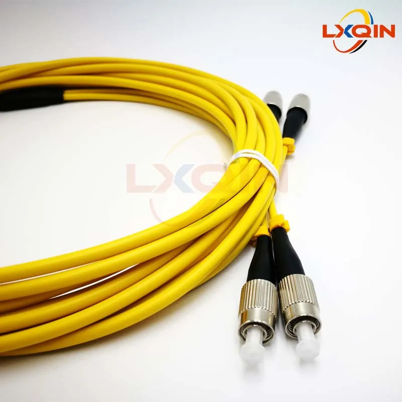 LXQIN 1pcs printer optical fiber cable FC/FC UPC Simplex 2.0mm 3.0mm PVC Double core fiber patch cable patch cord for printer