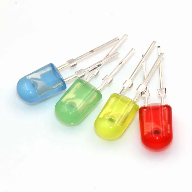 1000PCS 546 Oval Ellipse With Color and Short Foot With Card LED Lamp Bead Light-Emitting Diode LED