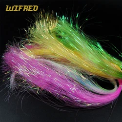 [8paks]  0.5mm UV Flat Disco Pearl Sparkle Flash Crystal Tinsel Fly Tying Material Saltwater Streamer Bait Fish Lure