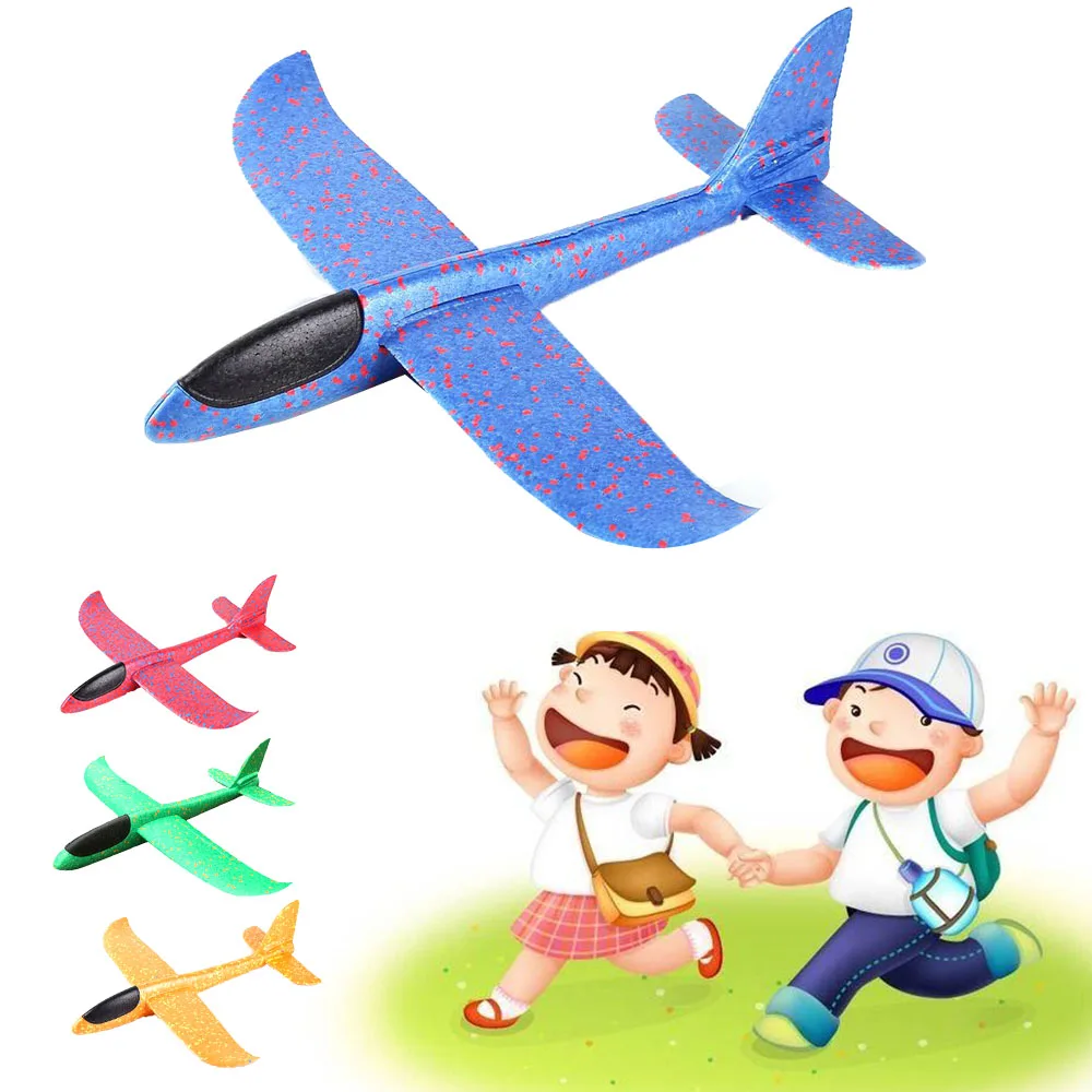 48 CM Hand Throw Airplane EPP Foam Launch fly Glider Planes Model Aircraft Outdoor Fun Toys for Children Party Game