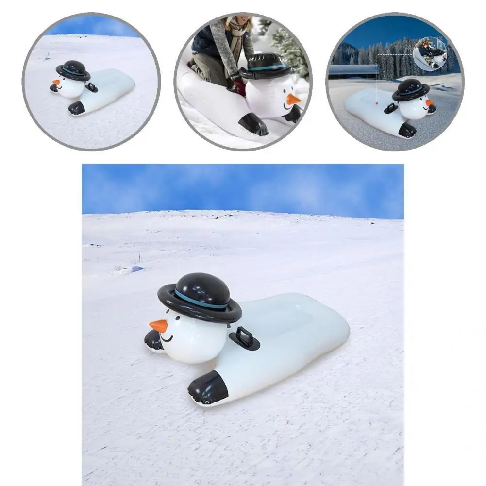 Fun  Beautiful Tear Resistance PVC Inflatable Snow Tube Lovely Inflatable Snow Tube Portable   for Winter