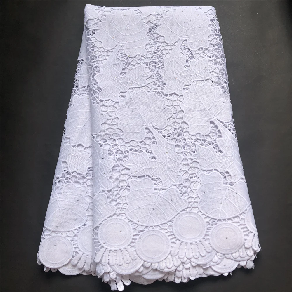 

African Cord Lace Fabric, Nigerian Guipure Lace, French Velvet, Cotton Lace for Wedding, High Quality, 2023, JL076