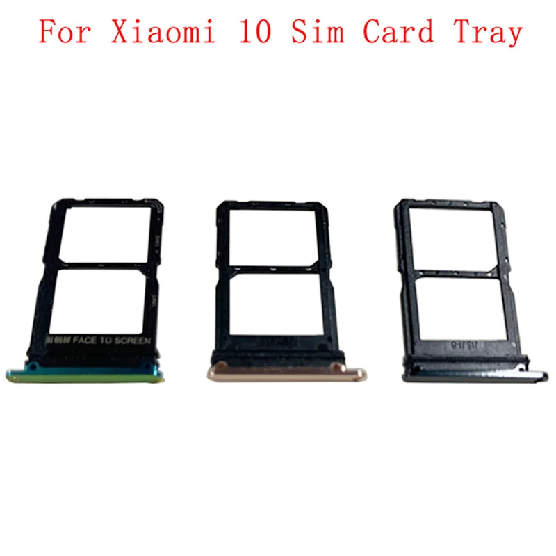 Memory MicroSD Card SIM Card Tray Parts SIM Card Slot Holder For Xiaomi Mi 10 5G Replacement Parts