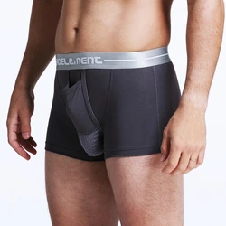 Wholesale Men's Modal Soft Men's Underwear Boxershort Scrotum Care Capsule Function Youth Health Convex Separation Boxer Hombre