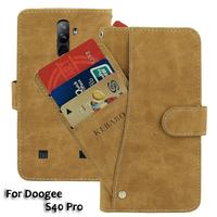 Vintage Leather Wallet Doogee S40 Pro Case 5.5\