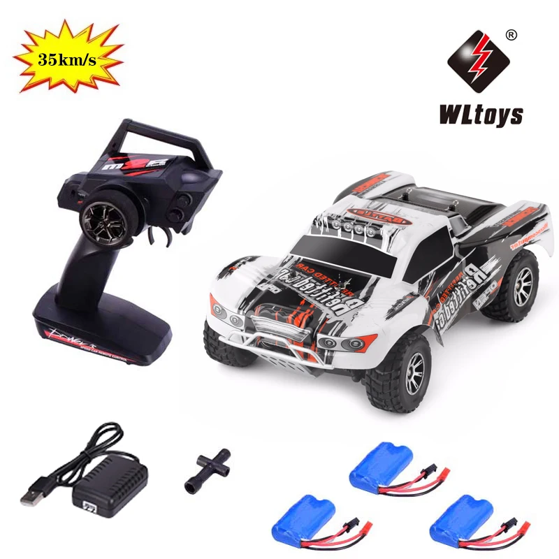 

1:18 Wltoys A969-A 2.4G 1/18 Scale 4WD RC Speedcar 35km/h Remote Control Racing High Speed Shockproof Off-Road Metal Car White