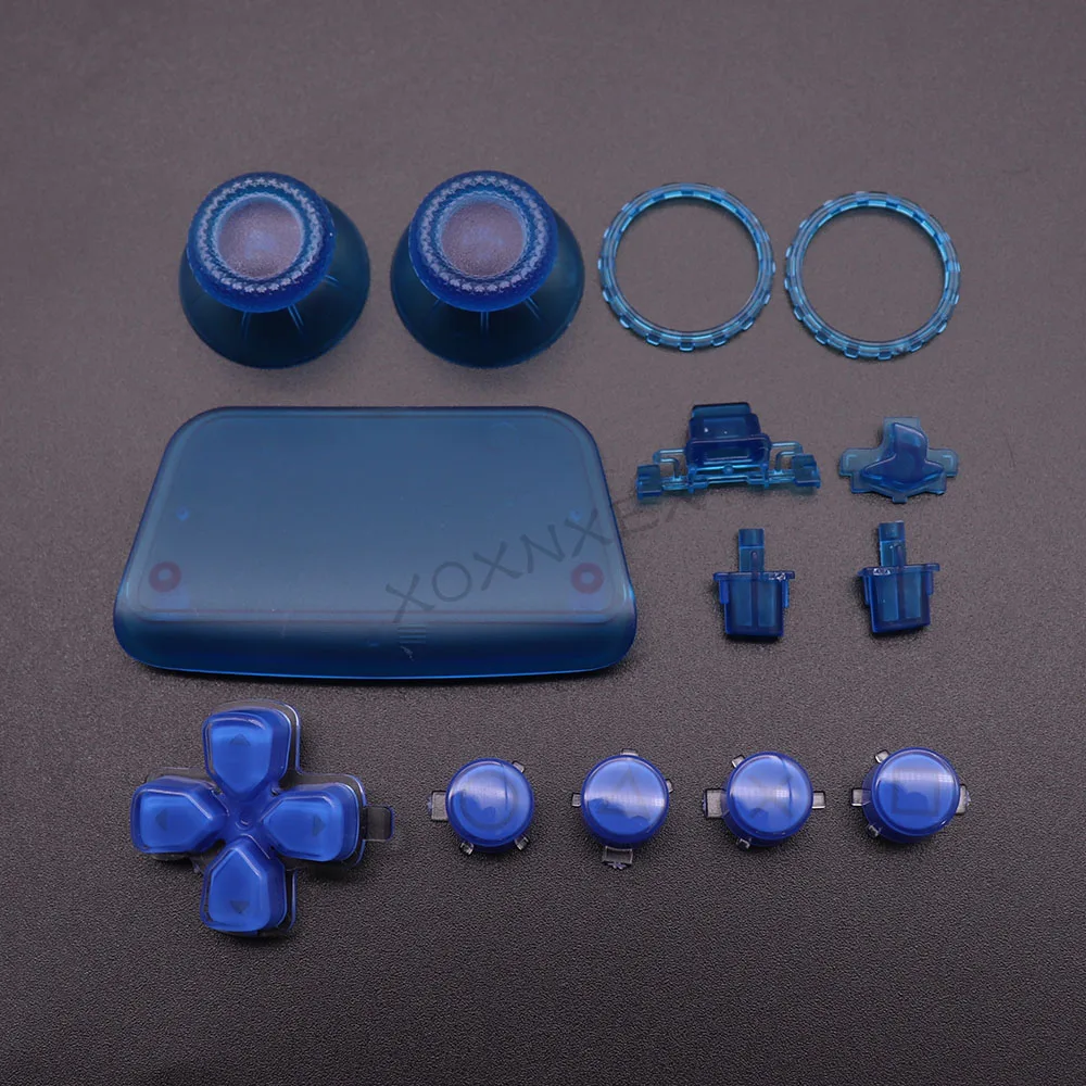 Xoxnxex 1セットフルボタンセット交換修理キットPS5、d-パッドR1 L1 L2 R2トリガー + abxyキーdualsenseコントローラ