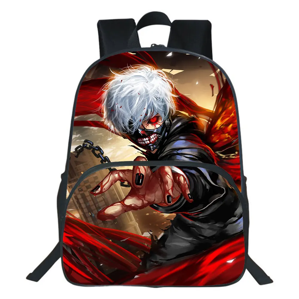 Mochila de Anime japonés Tokyo Ghoul para hombre y mujer, morral escolar de viaje para niños y adolescentes