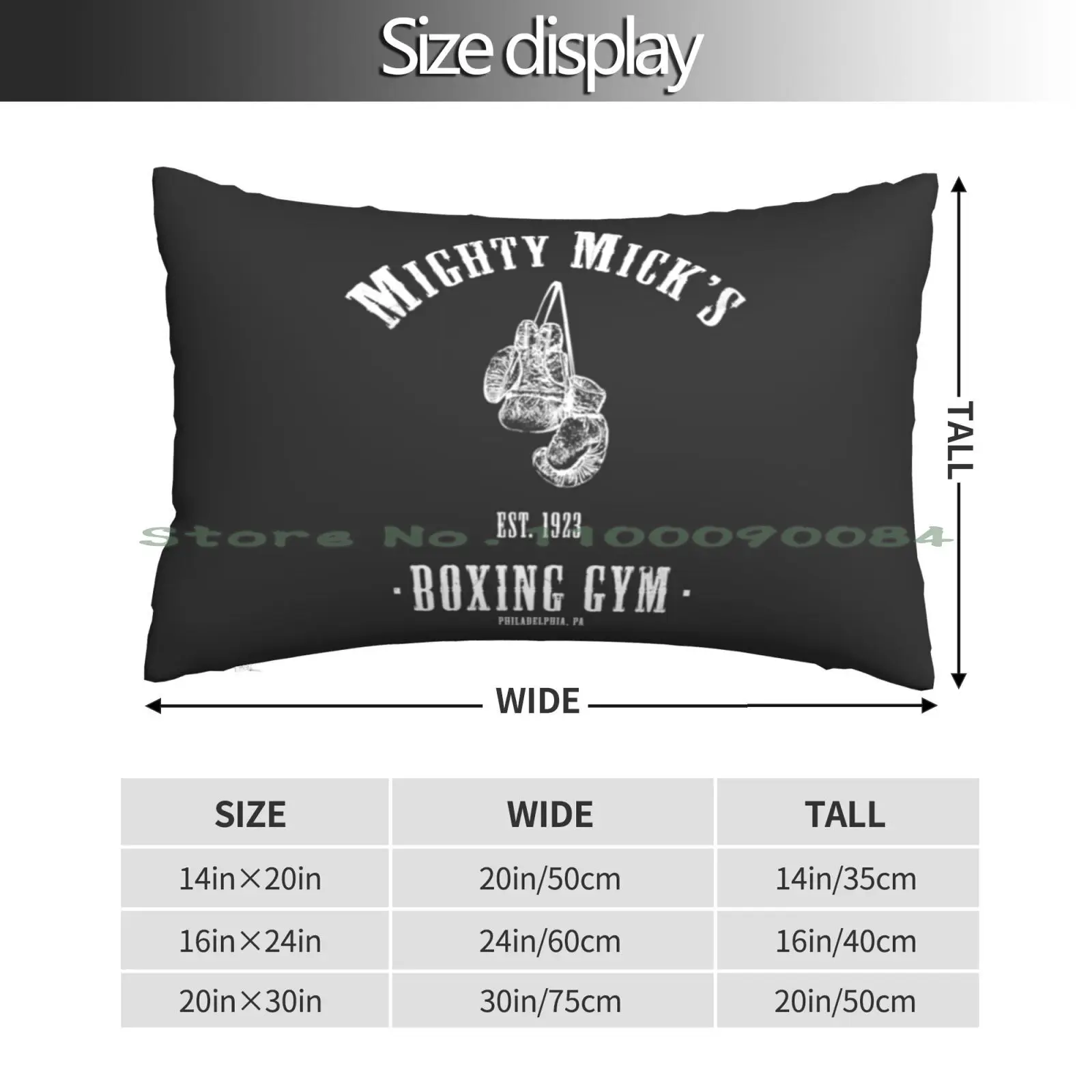 Mighty Micks Boxing Gym Pillow Case 20x30 50*75 Sofa Bedroom Balboa Apollo Creed Clubber Lang Vintage Mighty Micks Boxing Gym