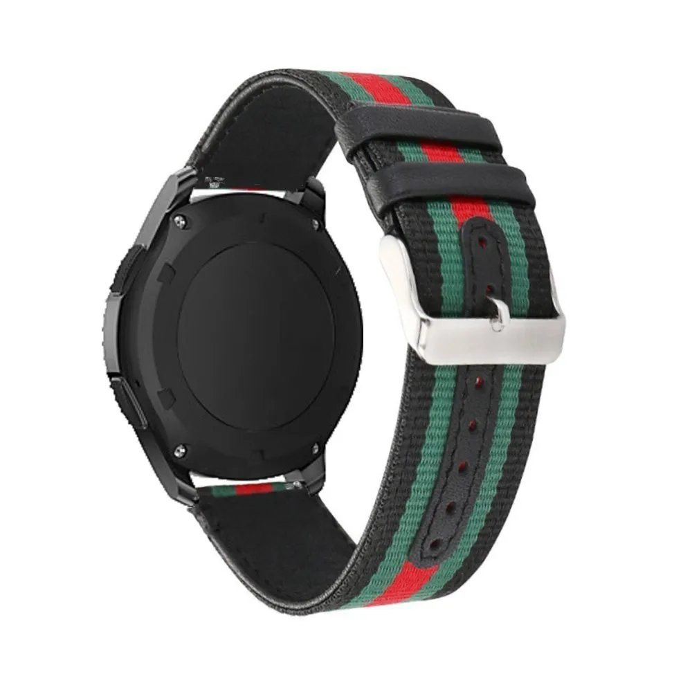 22mm couro genuíno náilon pulseira de relógio para ticwatch pro e2 s2 gtx pro3 pro 2020 pro 4g relógio inteligente substituição banda de pulso