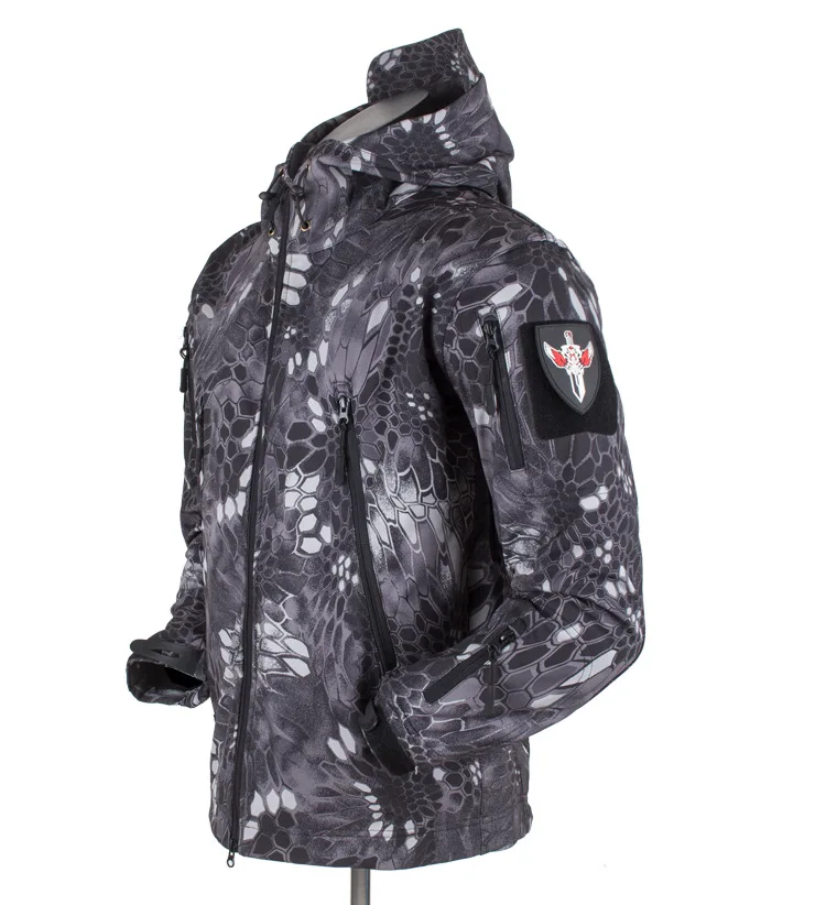 Vestiti da caccia Outdoor Pelle di Squalo tad v4 Tattico millitary Giacca Softshell Degli Uomini Del Vestito di Combattimento Impermeabile Giacca In Pile maschile