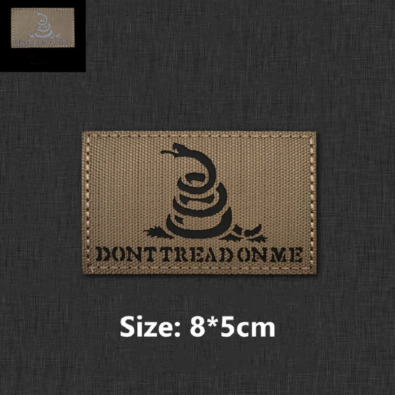 Bandera IR Gadsden Reflectante – Parche Serpiente Brazalete Nylon - imagen 5