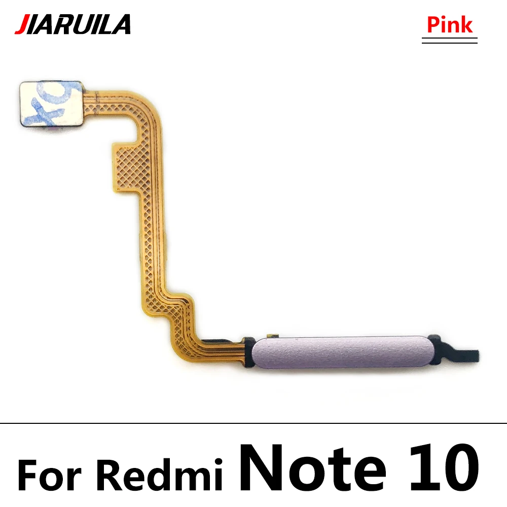 Botón de inicio para Xiaomi Redmi Note 10 Pro 10 11S 5G, Sensor de identificación táctil con huella dactilar, Cable flexible, pieza de repuesto,