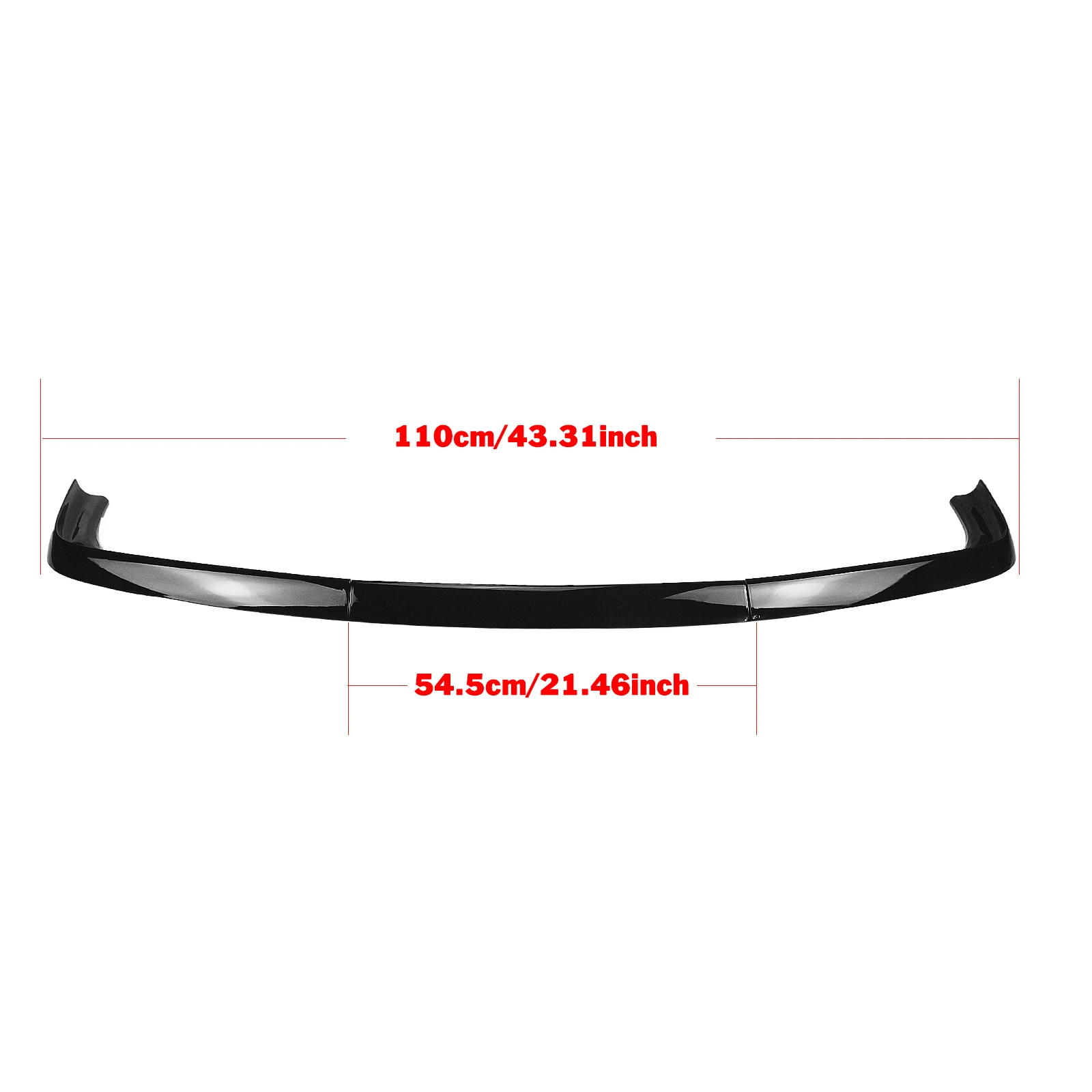 Front Bumper Spoiler Lip For BMW E36 M3 4-Door Sedan 2Door Coupe 1992-1998 Gloss Black/Carbon Fiber Look Lower Body Kit Splitter