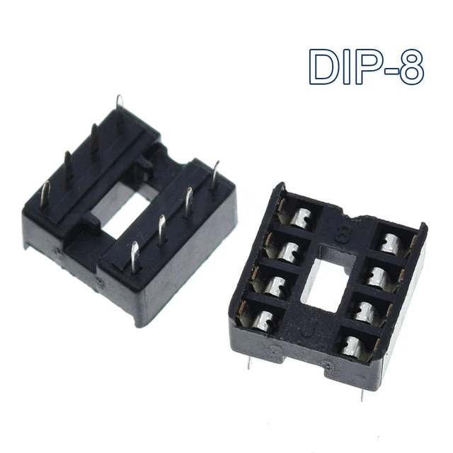 10PCS IC Sockets DIP6 DIP8 DIP14 DIP16 DIP18 DIP20 DIP28 DIP40 pins Connector DIP Socket 6 8 14 16 18 20 24 28 40 pin
