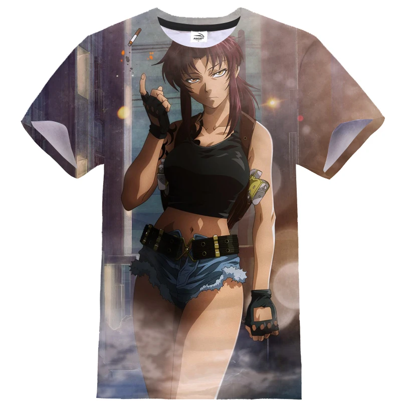 Hot Sale Black Lagoon 3D Printed T Shirt Men/Women Summer Fashion Harajuku Style Short Sleeve Round Neck Popular Hip-hop Tops