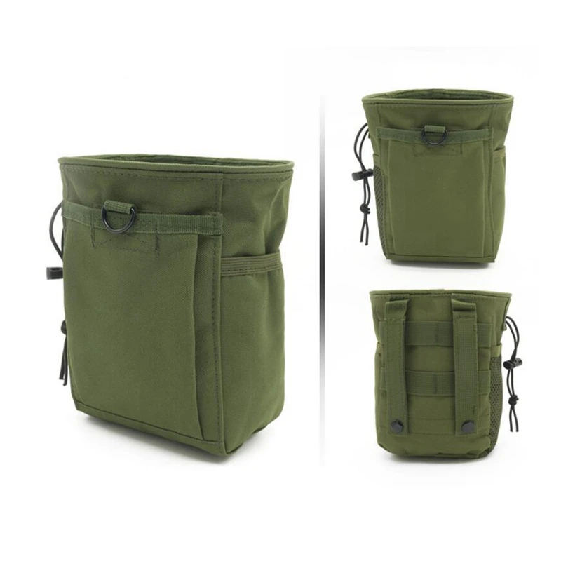 Bolsa táctica Molle para colgar, bolsillo para revistas, recuperación con cordón, accesorios de caza, paquete de cintura utilitario
