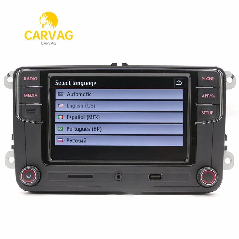 Carplay Android Auto R340G RCD330G Plus Radio For VW Tiguan Golf 5 6 MK5 MK6 Passat Polo 6RF 035 187 F/E