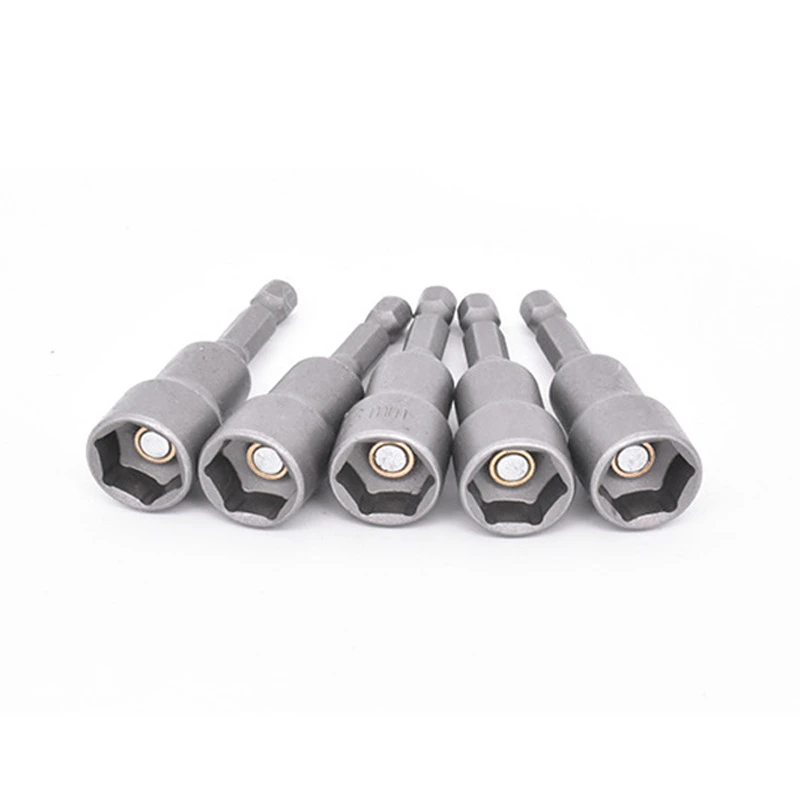 6mm -19mm Power Nut Driver Set Metric SAE Standard Socket Wrench 65mm 1/4\