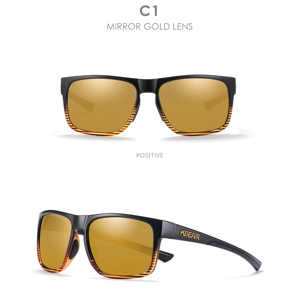 KDEAM Neue Polarisierte Sonnenbrille der Männer Platz Im Freien Photochrome Sonnenbrille Frauen Nicht-Slip Nase Pad Volle Zubehör Enthalten – Detail 9