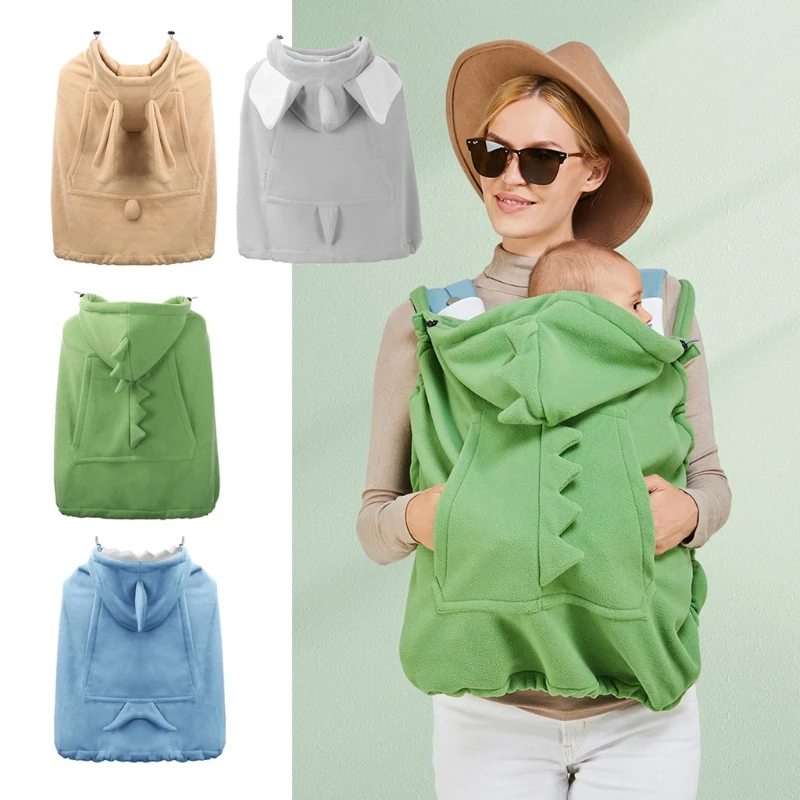 

Baby Carrier Cover Hooded Stretchy Cloak Multifunctional Baby Cartoon Cloak Windproof Newborn Thicken Warm Stroller Cover