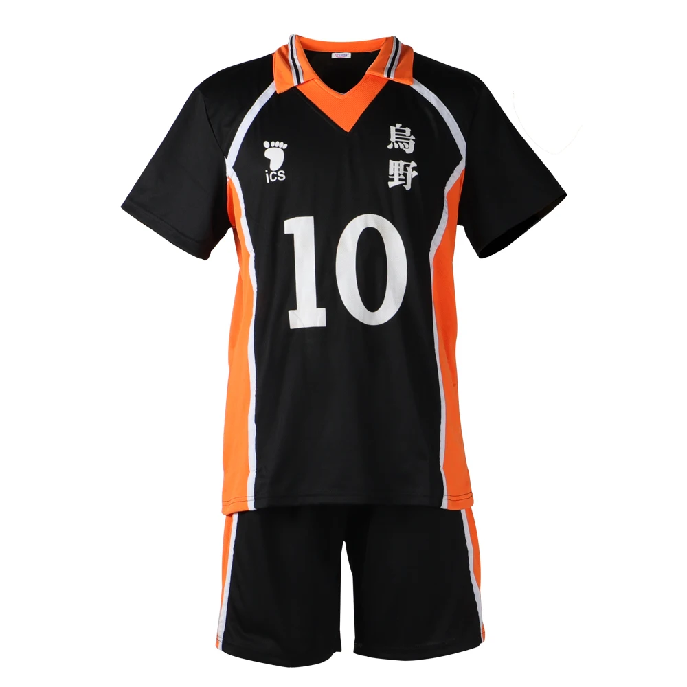 HOLRAN Unisex Karasuno Shoyo Hinata High School Uniform Jersey Volleyball Cosplay Costume